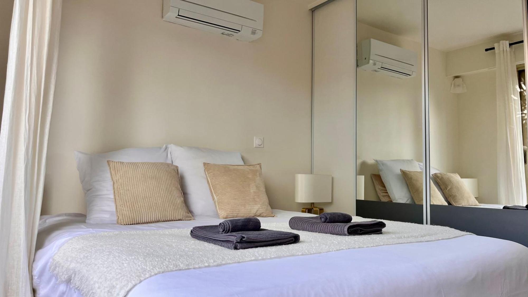 L'Azur - Apt De Standing - Piscine - Parking Le Cannet Bagian luar foto